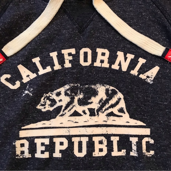 San Francisco City Wear California Hoodie Sweatshirt Adult  Large Blue Fleece - Picture 4 of 9